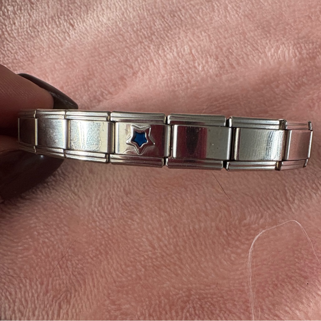 Italian Charm Bracelet Including Blue Star Charm 10$